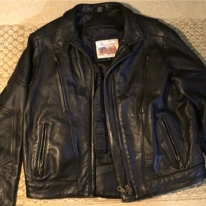Excelled Leather jacket , black, womens size 10 nwot motto
